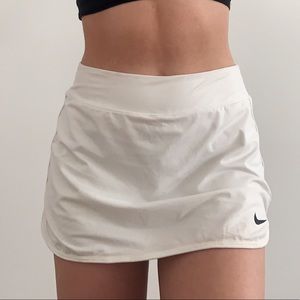 white Nike tennis skirt